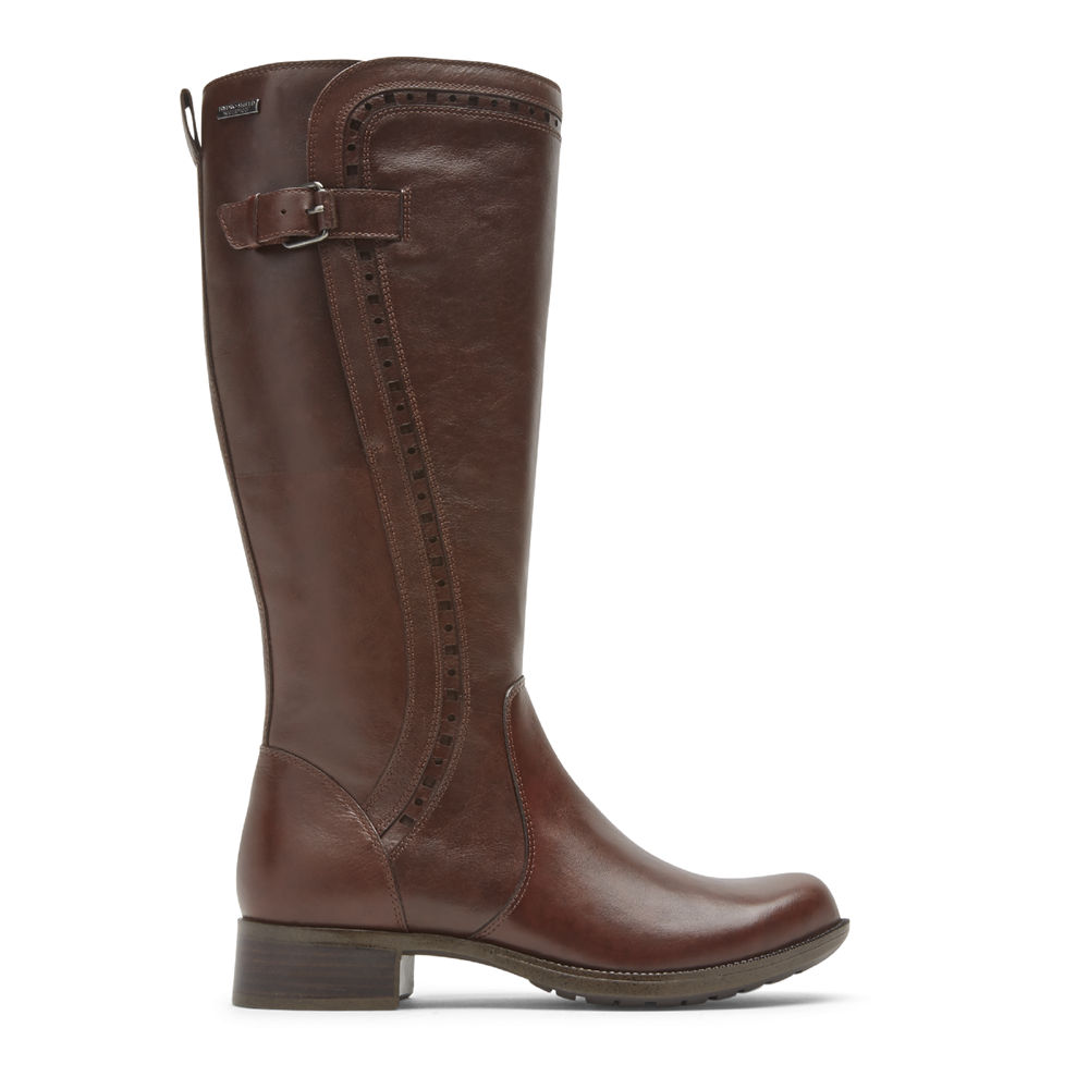 Rockport Støvler Dame Brune - Copley Waterproof Tall - VKHD09532